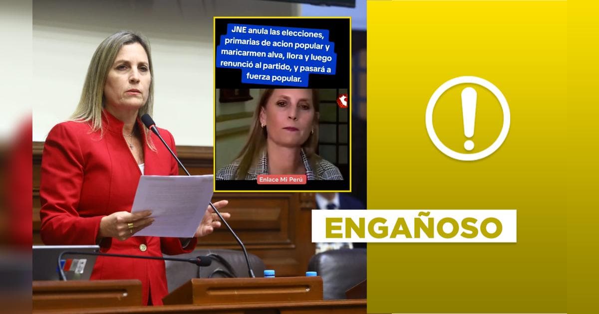 Desinformación electoral: El video manipulado de Alva