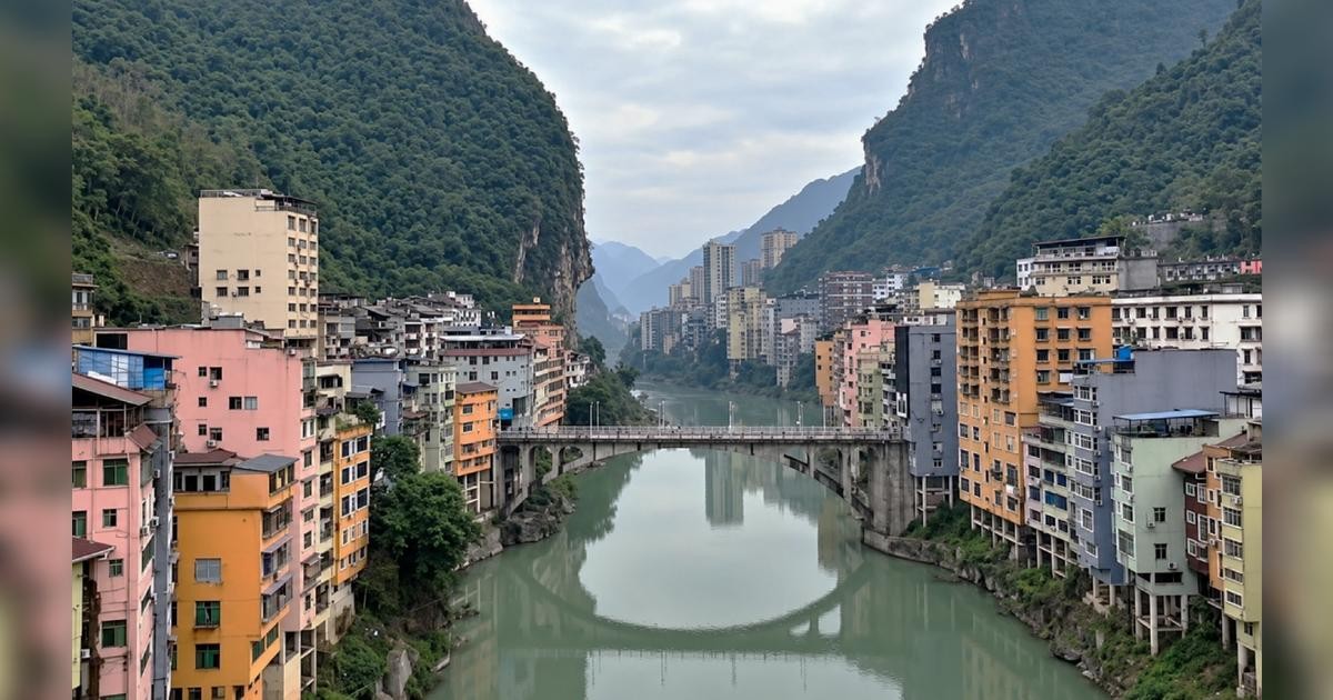 Yanjin: la ciudad china de 30 metros donde se construyen rascacielos